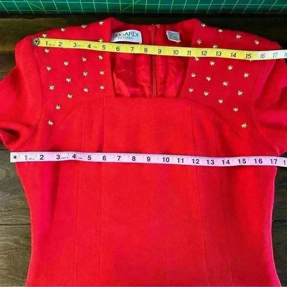 Bugardi red sheath dress with star embellishments size 10 - Picture 15 of 15